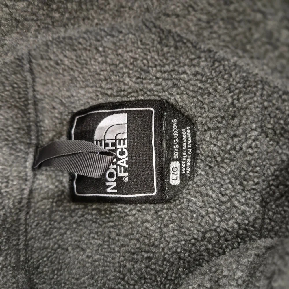 The North Face Kids Black and Gray Fleece Jacket